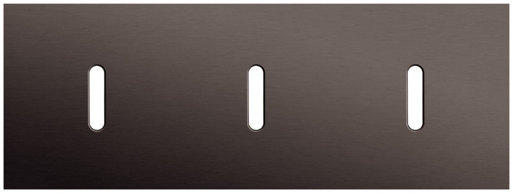 Niko Switches & Sockets Drievoudige Afdekplaat, horizontaal 71 MM centerafstand,voor drie enke