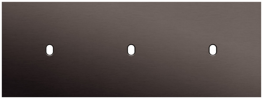 Niko Switches & Sockets Drievoudige Afdekplaat, horizontaal 71 MM centerafstand,voor drie enke