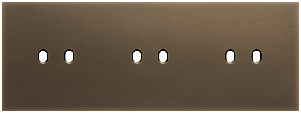 Niko Switches & Sockets Drievoudige Afdekplaat, horizontaal 71 MM centerafstand, voor drie twe
