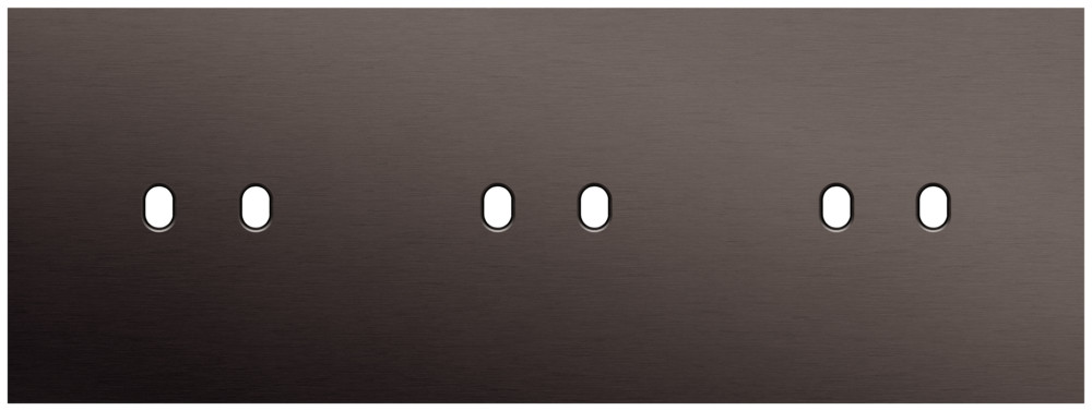 Niko Switches & Sockets Drievoudige Afdekplaat, horizontaal 71 MM centerafstand, voor drie twe