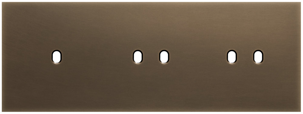 Niko Switches & Sockets Drievoudige Afdekplaat, horizontaal 71 MM centerafstand,voor een enkel