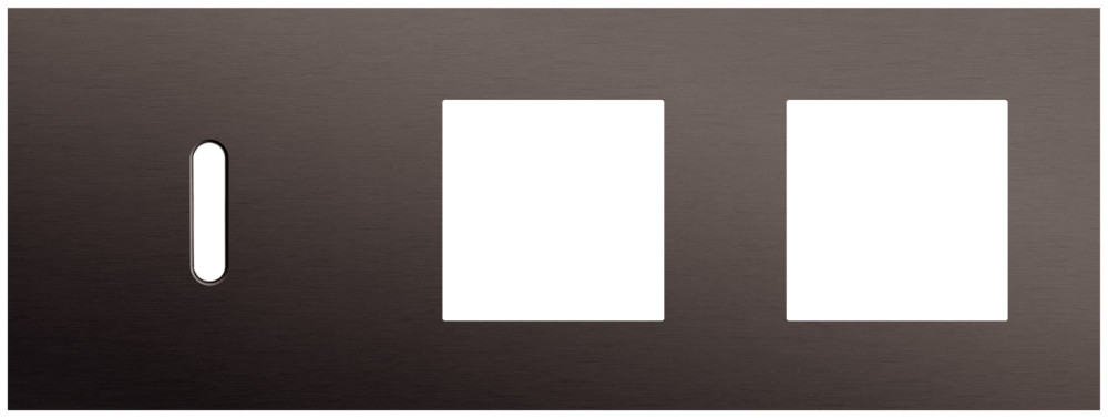 Niko Switches & Sockets Drievoudige Afdekplaat, horizontaal 71 MM centerafstand,voor een enkel