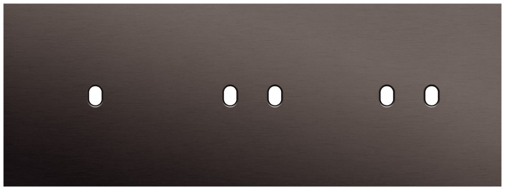 Niko Switches & Sockets Drievoudige Afdekplaat, horizontaal 71 MM centerafstand,voor een enkel
