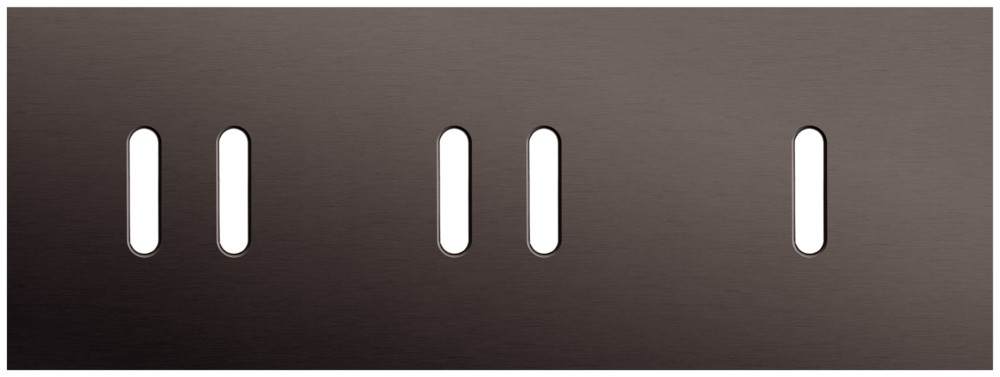 Niko Switches & Sockets Drievoudige Afdekplaat, horizontaal 71 MM centerafstand,voor twee twee
