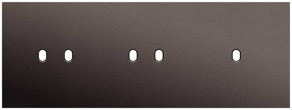 Niko Switches & Sockets Drievoudige Afdekplaat, horizontaal 71 MM centerafstand,voor twee twee