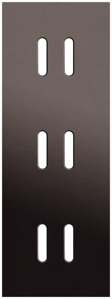 Niko Switches & Sockets Drievoudige Afdekplaat, verticaal 71 MM centerafstand, voor drie tweev