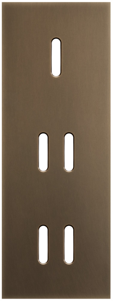 Niko Switches & Sockets Drievoudige Afdekplaat, verticaal 71 MM centerafstand, voor een enkelv