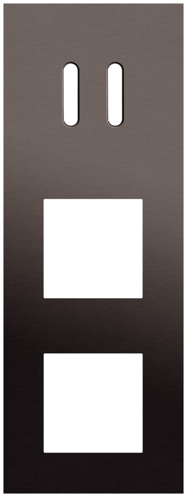 Niko Switches & Sockets Drievoudige Afdekplaat, verticaal 71 MM centerafstand, voor een tweevo