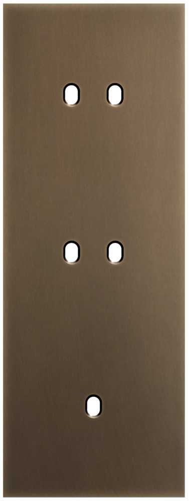 Niko Switches & Sockets Drievoudige Afdekplaat, verticaal 71 MM centerafstand, voor twee tweev