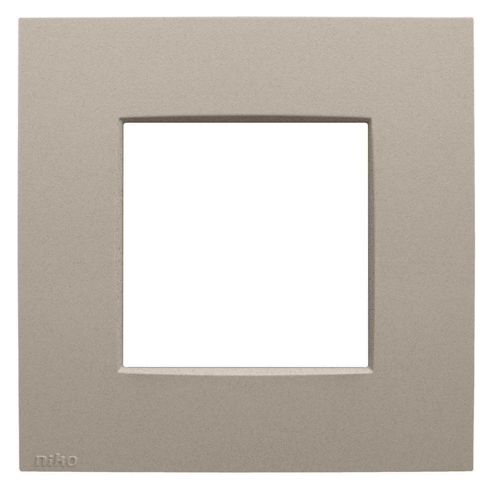 Niko Switches & Sockets Enkelvoudige Afdekplaat, intense claystone textured