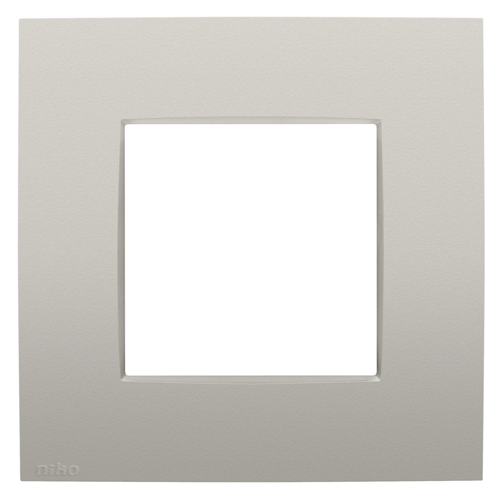 Niko Switches & Sockets Enkelvoudige Afdekplaat, intense light grey