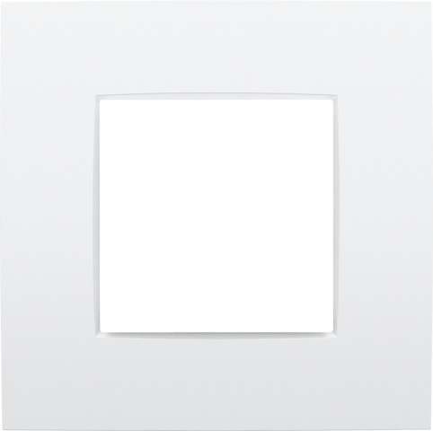 Niko Switches & Sockets Enkelvoudige Afdekplaat, intense lunar white coated