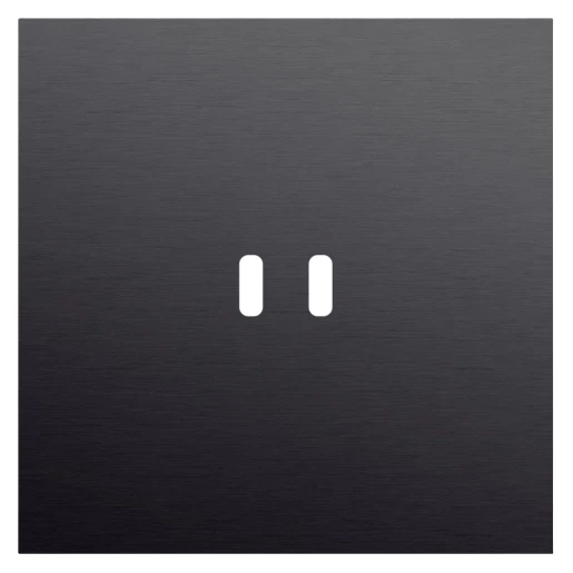 Niko Switches & Sockets Enkelvoudige Afdekplaat, voor dubbele usb-C lader, rocker en