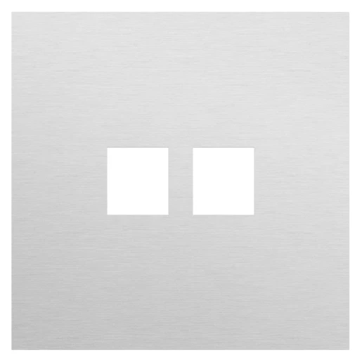 Niko Switches & Sockets Enkelvoudige Afdekplaat, voor tweevoudige RJ-aansluiting, rocker