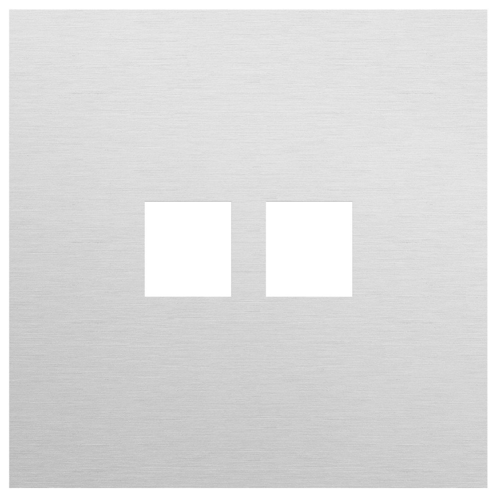 Niko Switches & Sockets Enkelvoudige Afdekplaat, voor tweevoudige RJ-aansluiting, rocker