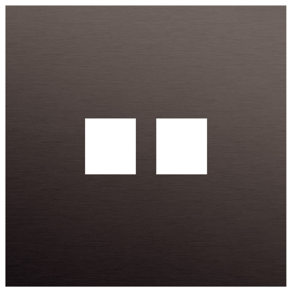 Niko Switches & Sockets Enkelvoudige Afdekplaat, voor tweevoudige RJ-aansluiting, rocker