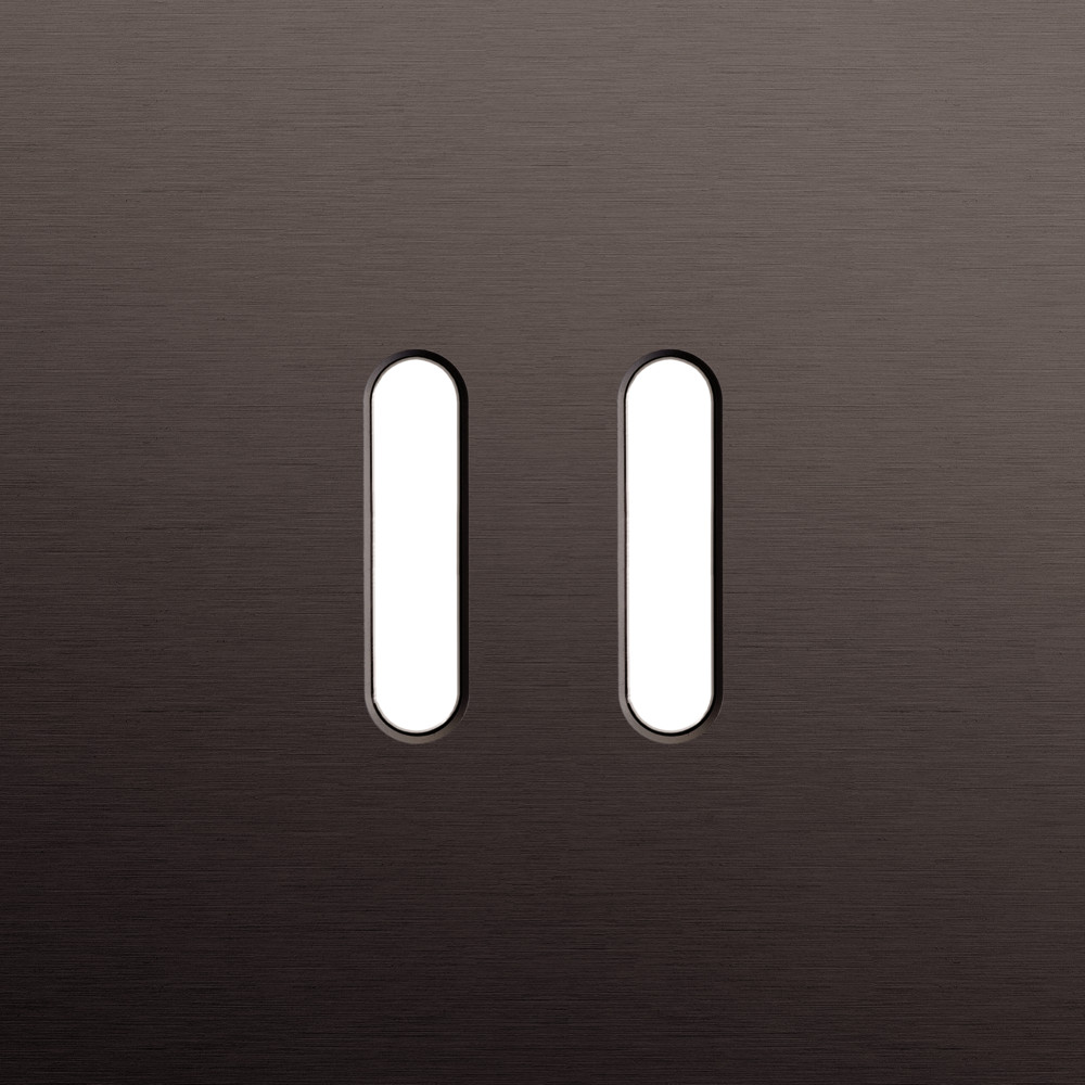 Niko Switches & Sockets Enkelvoudige Afdekplaat, voor tweevoudige schakelfuncties, rocker