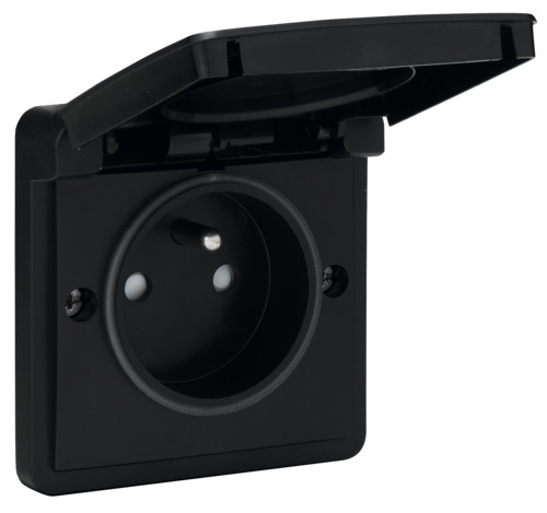 Niko Switches & Sockets Spuitwaterdicht Stopcontact 16 A met penaarde, beschermingsafsluiters