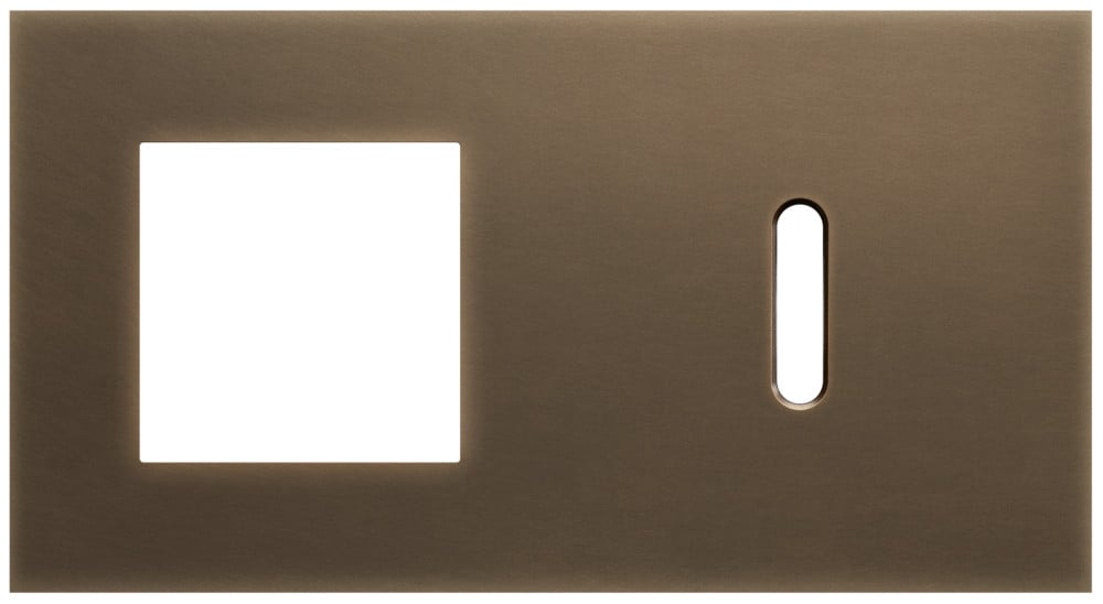 Niko Switches & Sockets Tweevoudige Afdekplaat, horizontaal 71 MM centerafstand,voor een 45 X