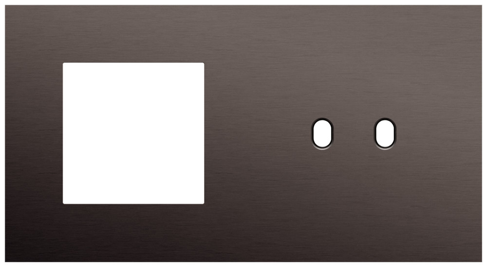 Niko Switches & Sockets Tweevoudige Afdekplaat, horizontaal 71 MM centerafstand,voor een 45 X