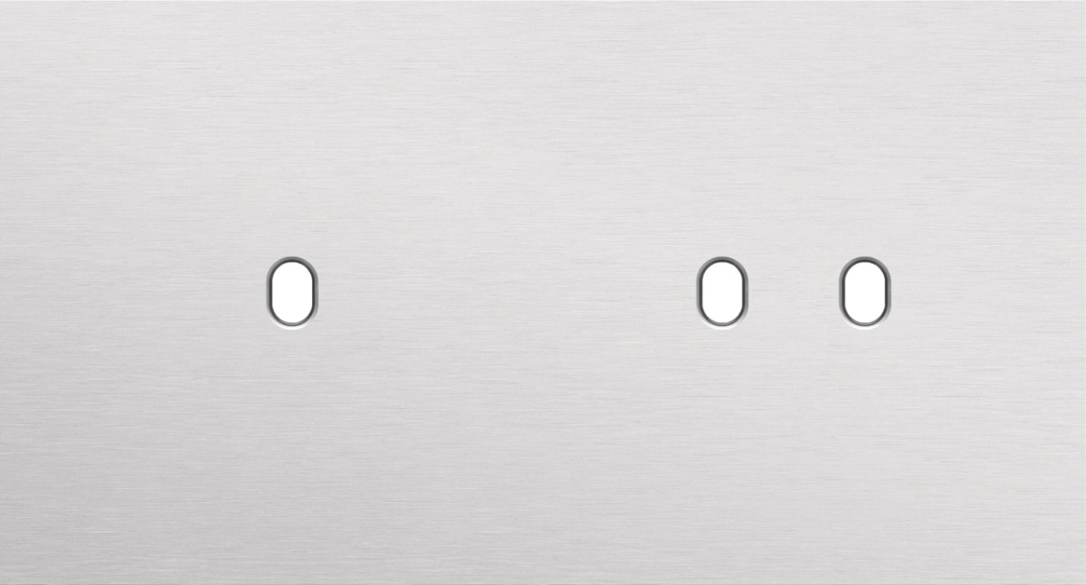 Niko Switches & Sockets Tweevoudige Afdekplaat, horizontaal 71 MM centerafstand, voor een enke