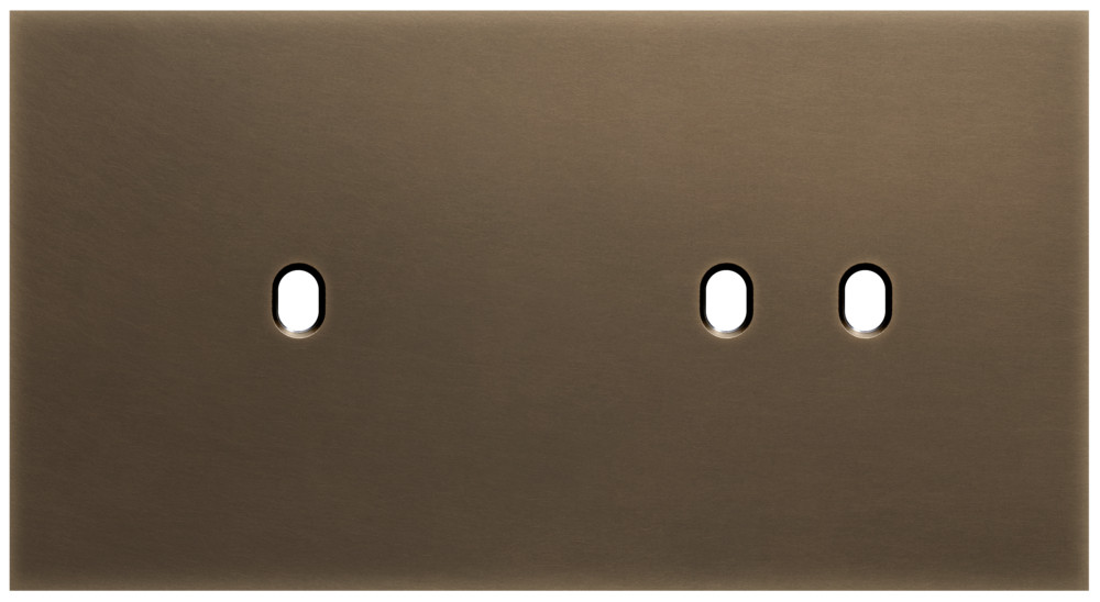 Niko Switches & Sockets Tweevoudige Afdekplaat, horizontaal 71 MM centerafstand, voor een enke