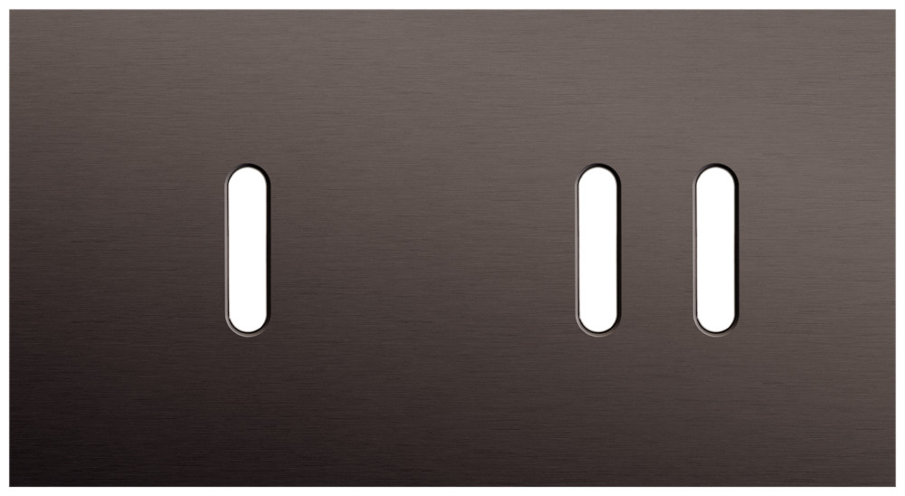 Niko Switches & Sockets Tweevoudige Afdekplaat, horizontaal 71 MM centerafstand, voor een enke