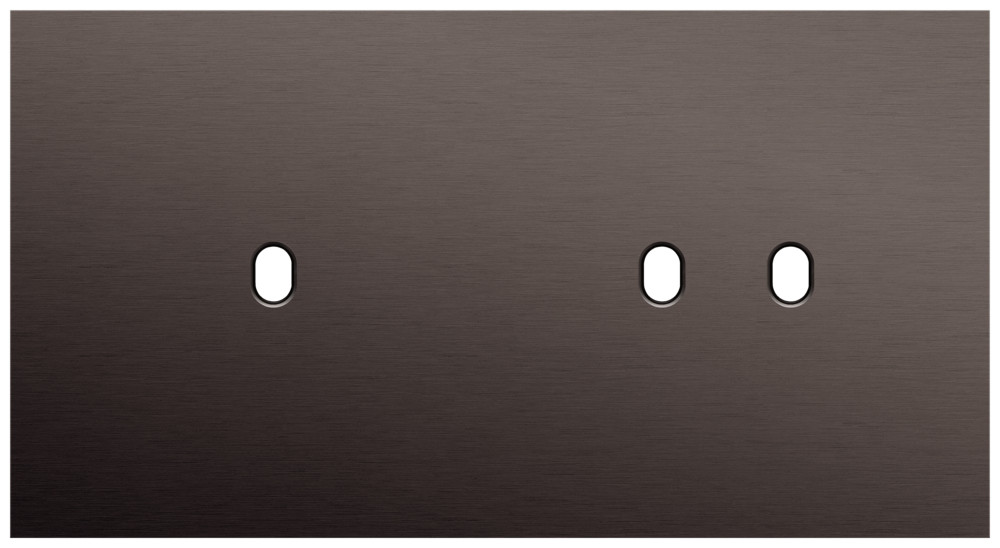 Niko Switches & Sockets Tweevoudige Afdekplaat, horizontaal 71 MM centerafstand, voor een enke