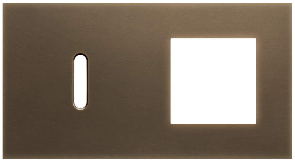 Niko Switches & Sockets Tweevoudige Afdekplaat, horizontaal 71 MM centerafstand,voor een enkel