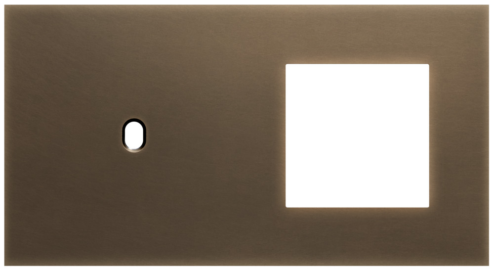 Niko Switches & Sockets Tweevoudige Afdekplaat, horizontaal 71 MM centerafstand,voor een enkel