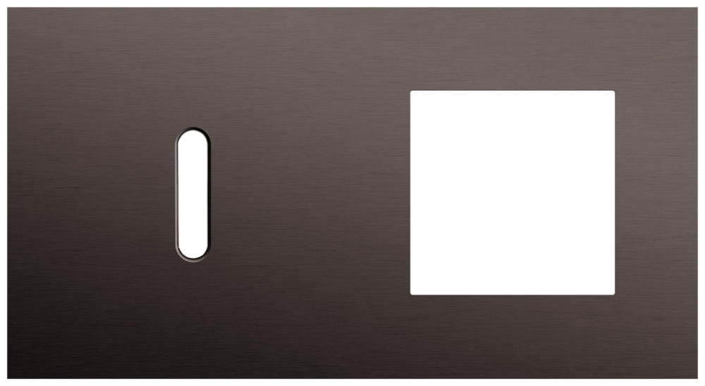 Niko Switches & Sockets Tweevoudige Afdekplaat, horizontaal 71 MM centerafstand,voor een enkel