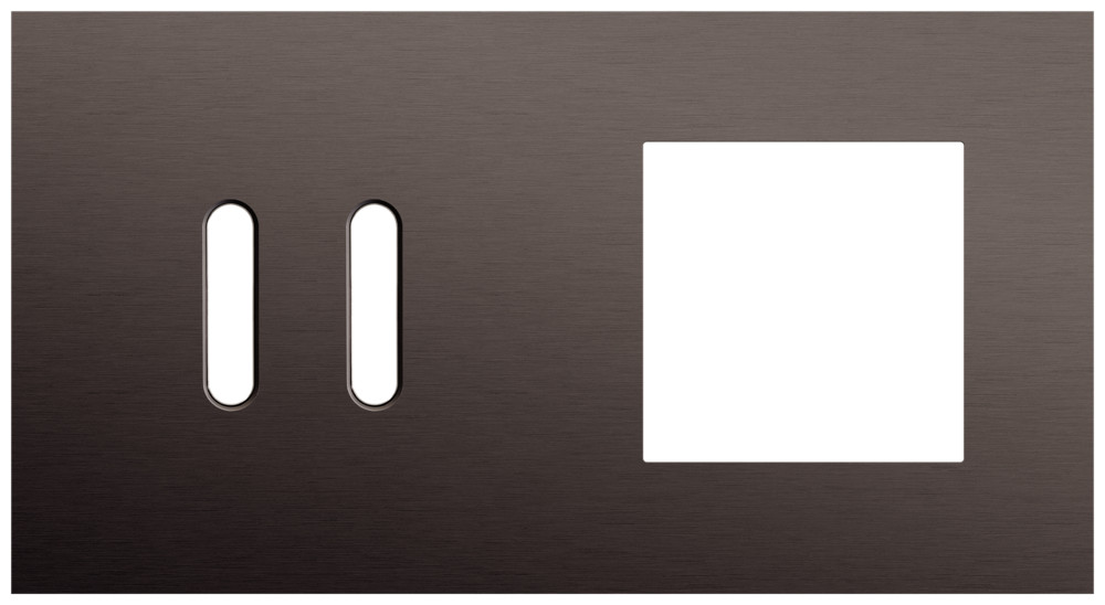 Niko Switches & Sockets Tweevoudige Afdekplaat, horizontaal 71 MM centerafstand,voor een tweev