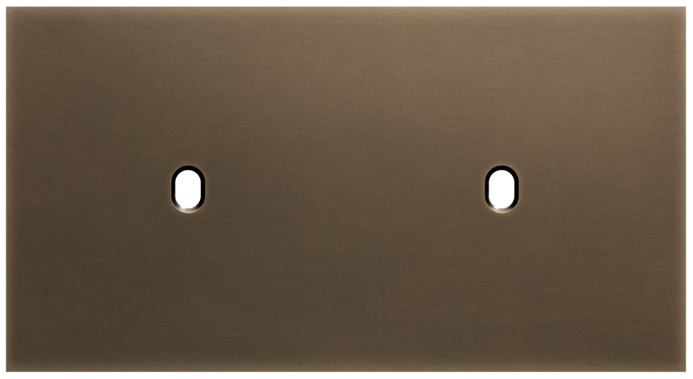 Niko Switches & Sockets Tweevoudige Afdekplaat, horizontaal 71 MM centerafstand, voor twee enk