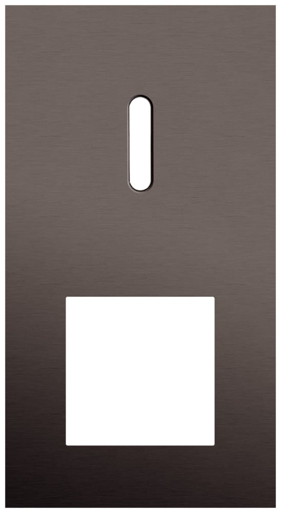 Niko Switches & Sockets Tweevoudige Afdekplaat, verticaal 71 MM centerafstand, voor een enkelv
