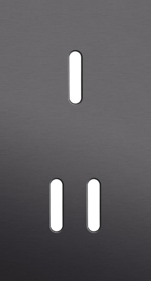 Niko Switches & Sockets Tweevoudige Afdekplaat, verticaal 71 MM centerafstand, voor een enkelv