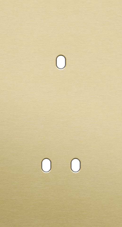 Niko Switches & Sockets Tweevoudige Afdekplaat, verticaal 71 MM centerafstand, voor een enkelv