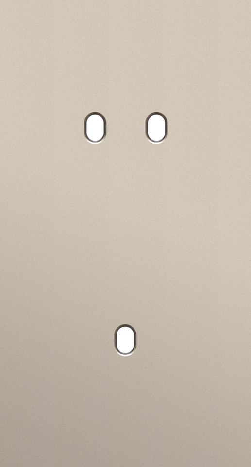 Niko Switches & Sockets Tweevoudige Afdekplaat, verticaal 71 MM centerafstand, voor een tweevo