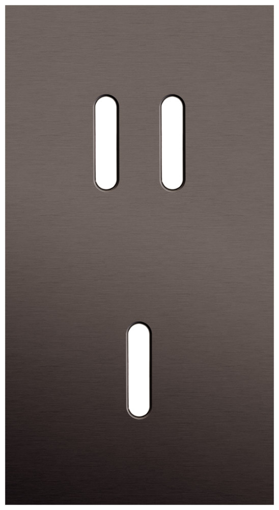 Niko Switches & Sockets Tweevoudige Afdekplaat, verticaal 71 MM centerafstand, voor een tweevo