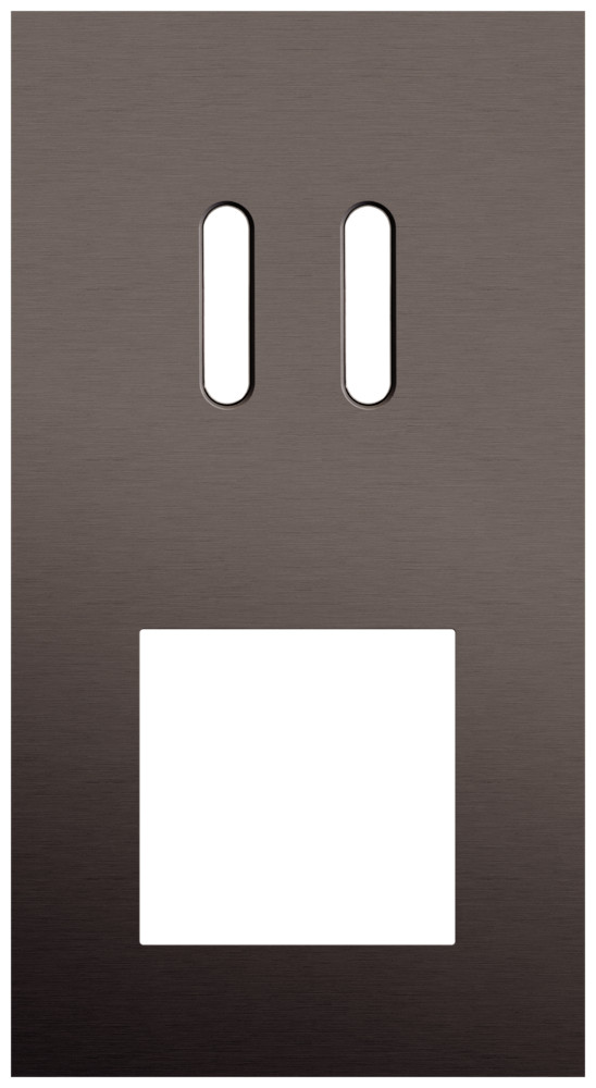 Niko Switches & Sockets Tweevoudige Afdekplaat, verticaal 71 MM centerafstand, voor een tweevo