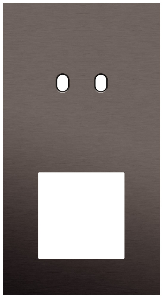 Niko Switches & Sockets Tweevoudige Afdekplaat, verticaal 71 MM centerafstand, voor een tweevo