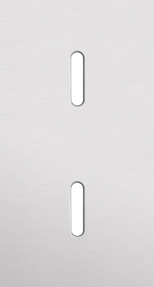 Niko Switches & Sockets Tweevoudige Afdekplaat, verticaal 71 MM centerafstand, voor twee enkel
