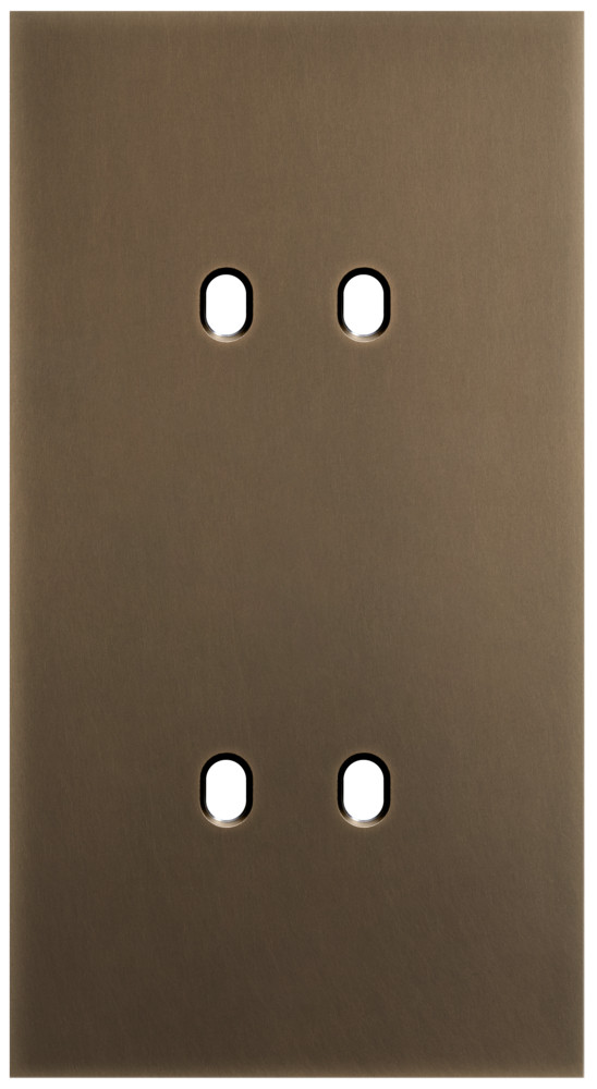 Niko Switches & Sockets Tweevoudige Afdekplaat, verticaal 71 MM centerafstand, voor tweevoudig