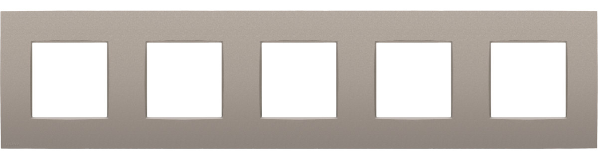Niko Switches & Sockets Vijfvoudige Afdekplaat, 71 MM centerafstand, intense bronze coate