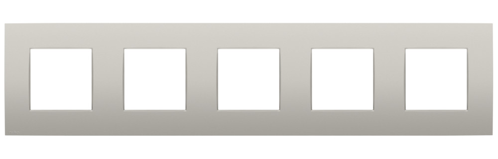 Niko Switches & Sockets Vijfvoudige Afdekplaat, 71 MM centerafstand, intense light grey