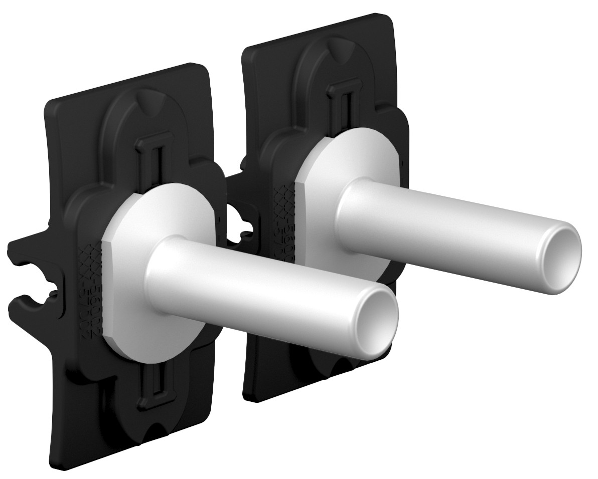 Niko Home Automation Toggle set (2 onderdelen), home control, alu grey brushed