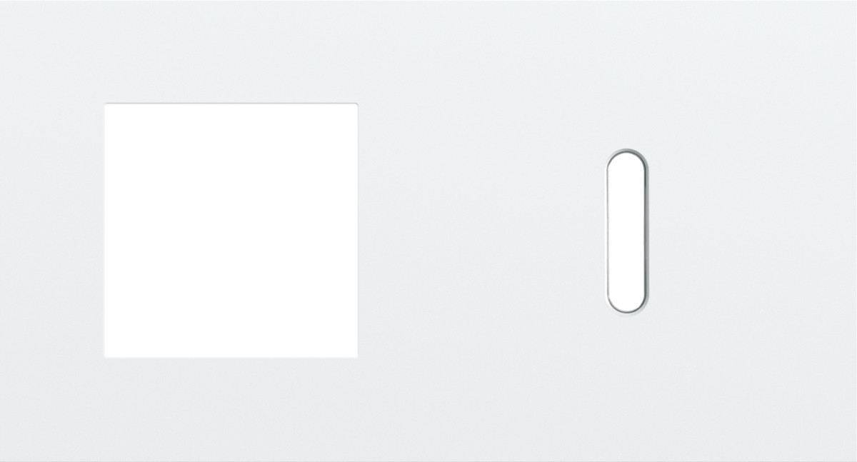 Niko — Tweevoudige Afdekplaat, horizontaal 71 MM centerafstand,voor een 45 X