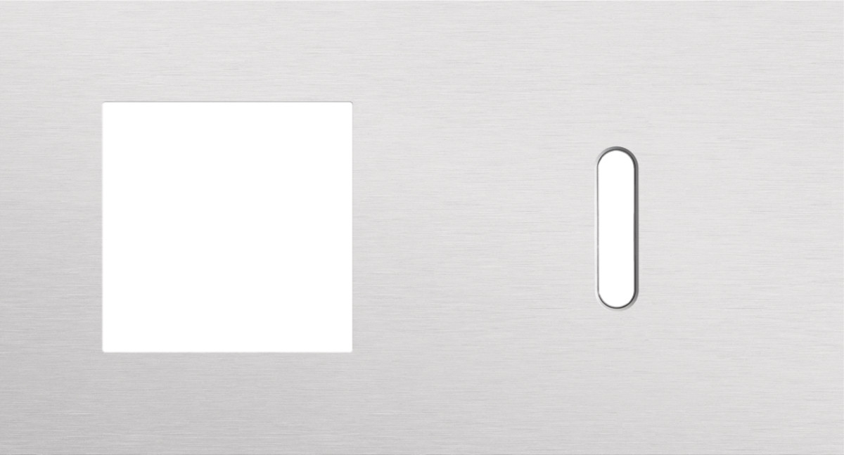 Niko — Tweevoudige Afdekplaat, horizontaal 71 MM centerafstand,voor een 45 X