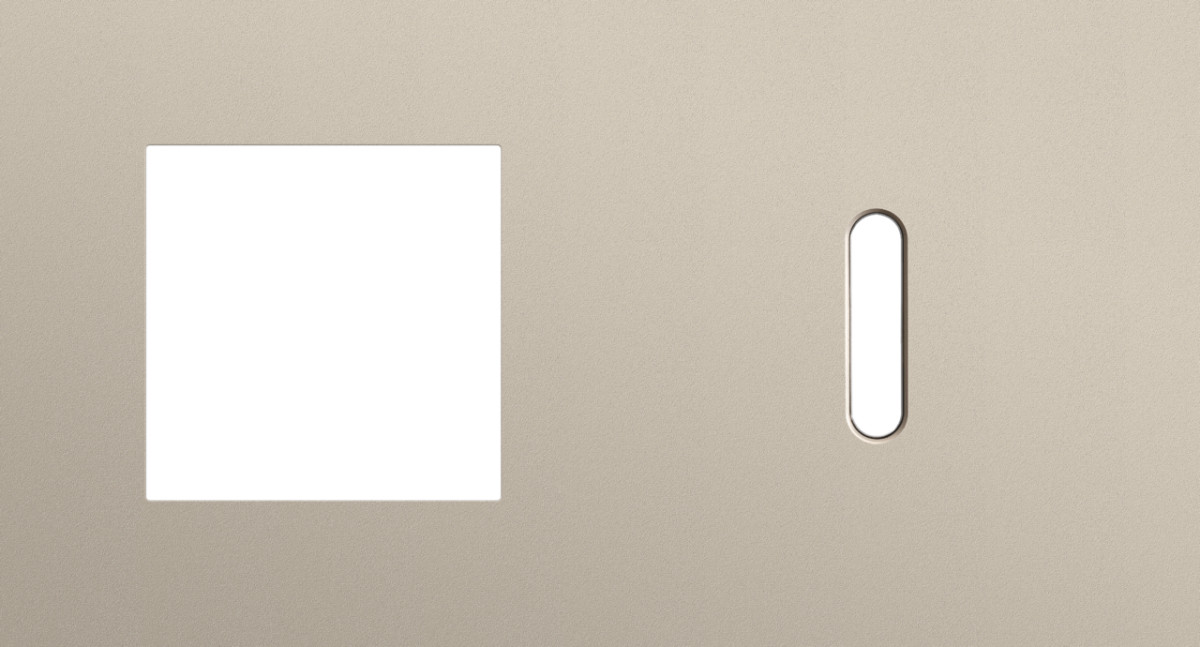 Niko — Tweevoudige Afdekplaat, horizontaal 71 MM centerafstand,voor een 45 X