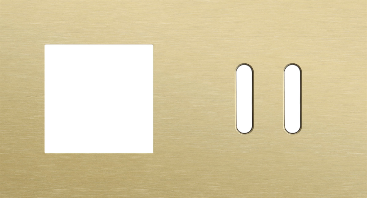 Niko — Tweevoudige Afdekplaat, horizontaal 71 MM centerafstand,voor een 45 X