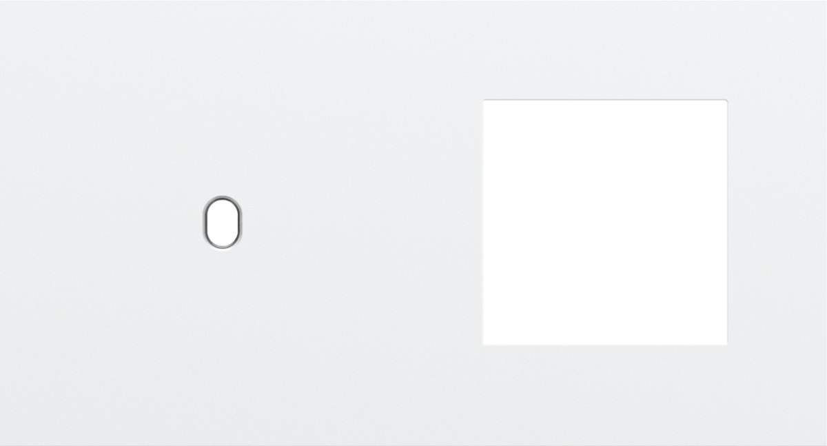 Niko — Tweevoudige Afdekplaat, horizontaal 71 MM centerafstand,voor een enkel